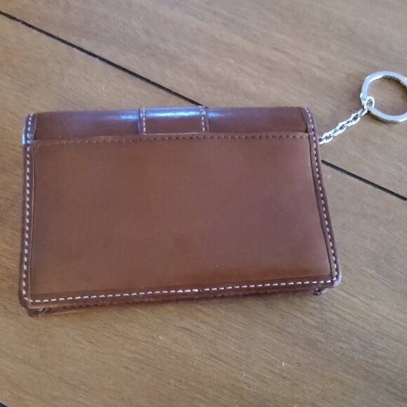 Vintage Coach Hamilton Leatherware Bifold credit Card Holder in Mocha - Picture 2 of 5
